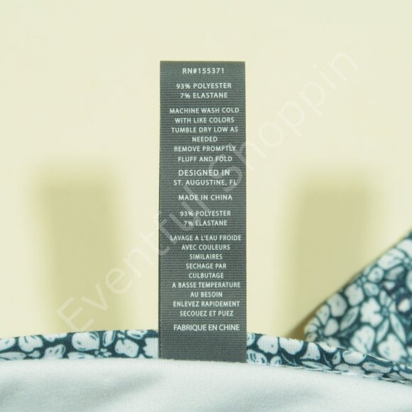 Anderson Ord Harbor Club Golf Polo Shirt Mens XL Blue Floral Performance Stretch - Picture 6 of 6